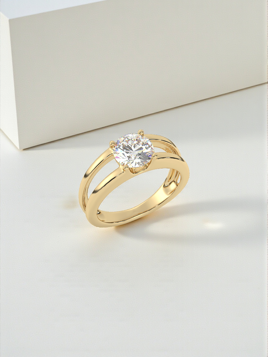 Apex Dual Solitaire Ring