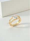 Apex Dual Solitaire Ring