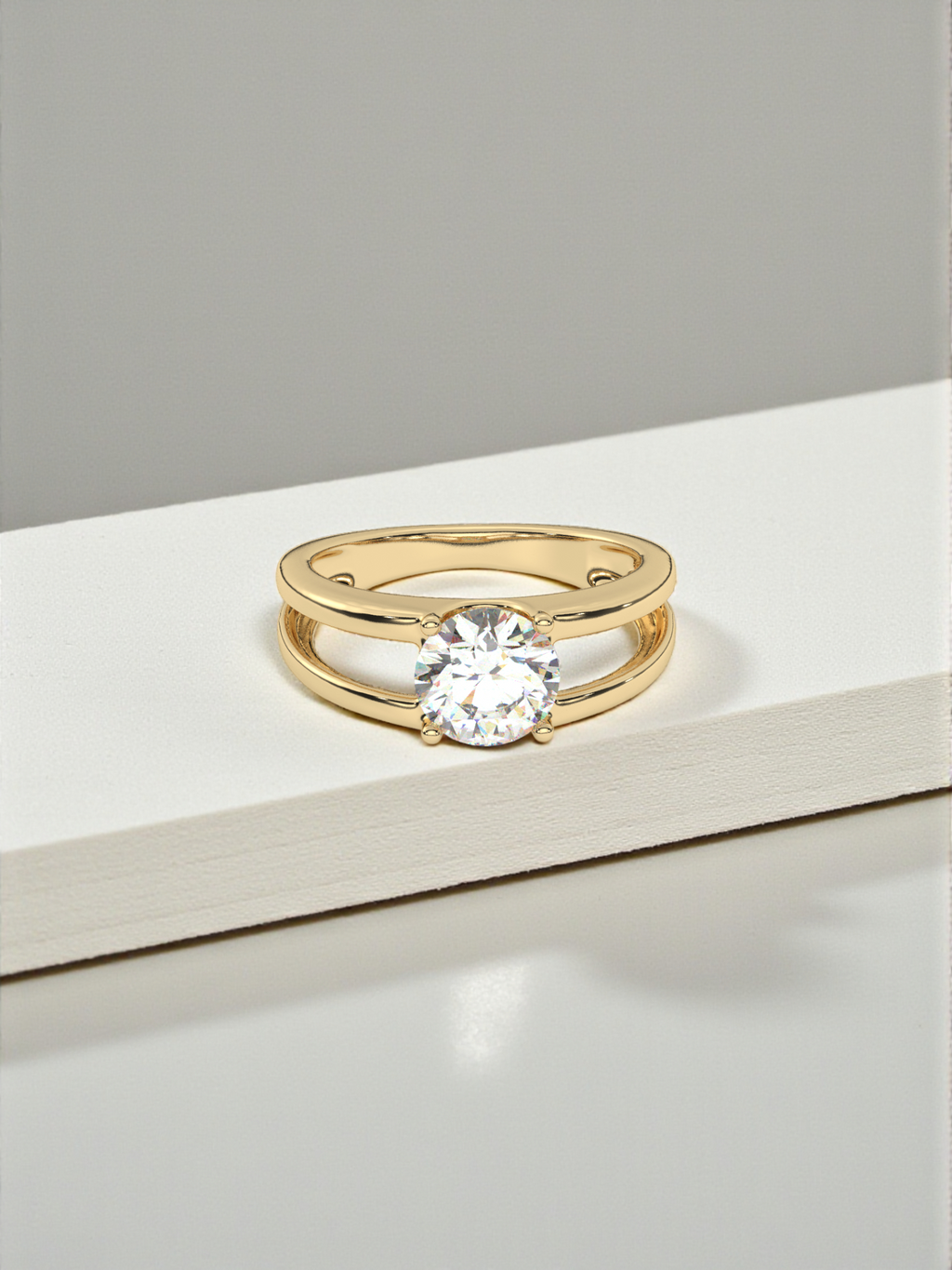 Apex Dual Solitaire Ring