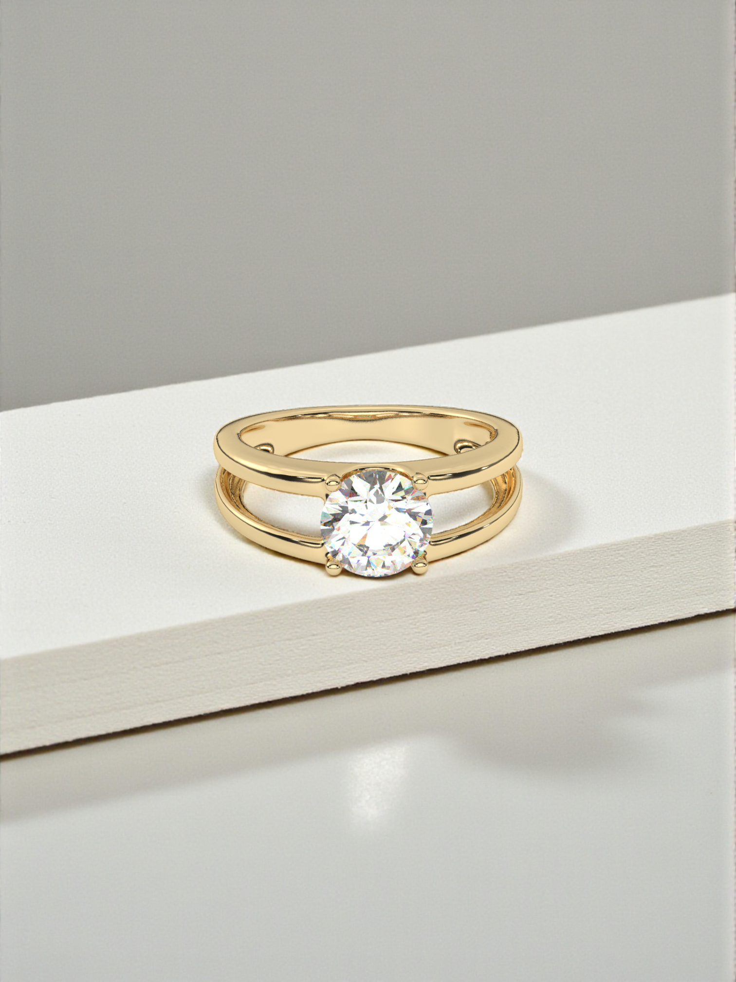 Apex Dual Solitaire Ring