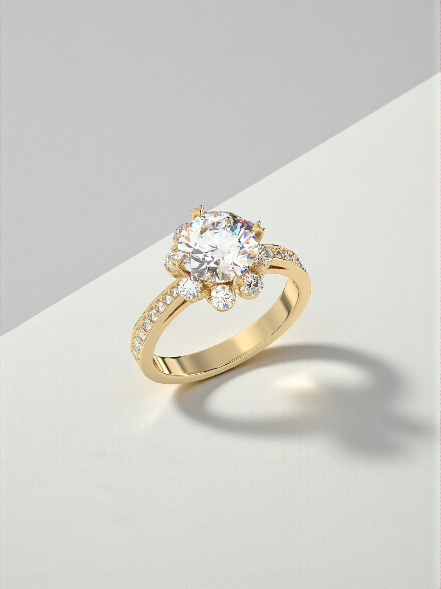 The Flora Solitaire Ring