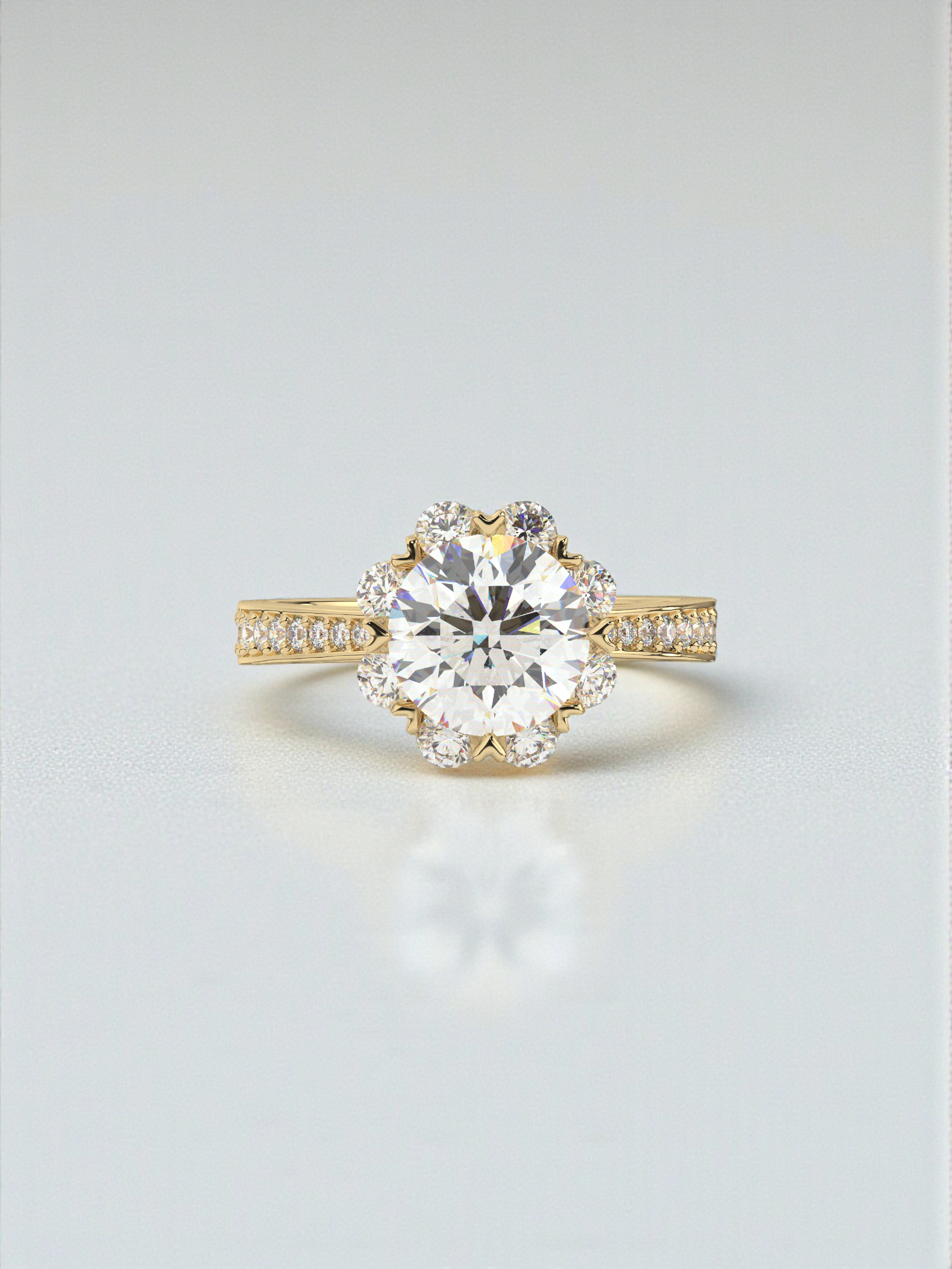 The Flora Solitaire Ring