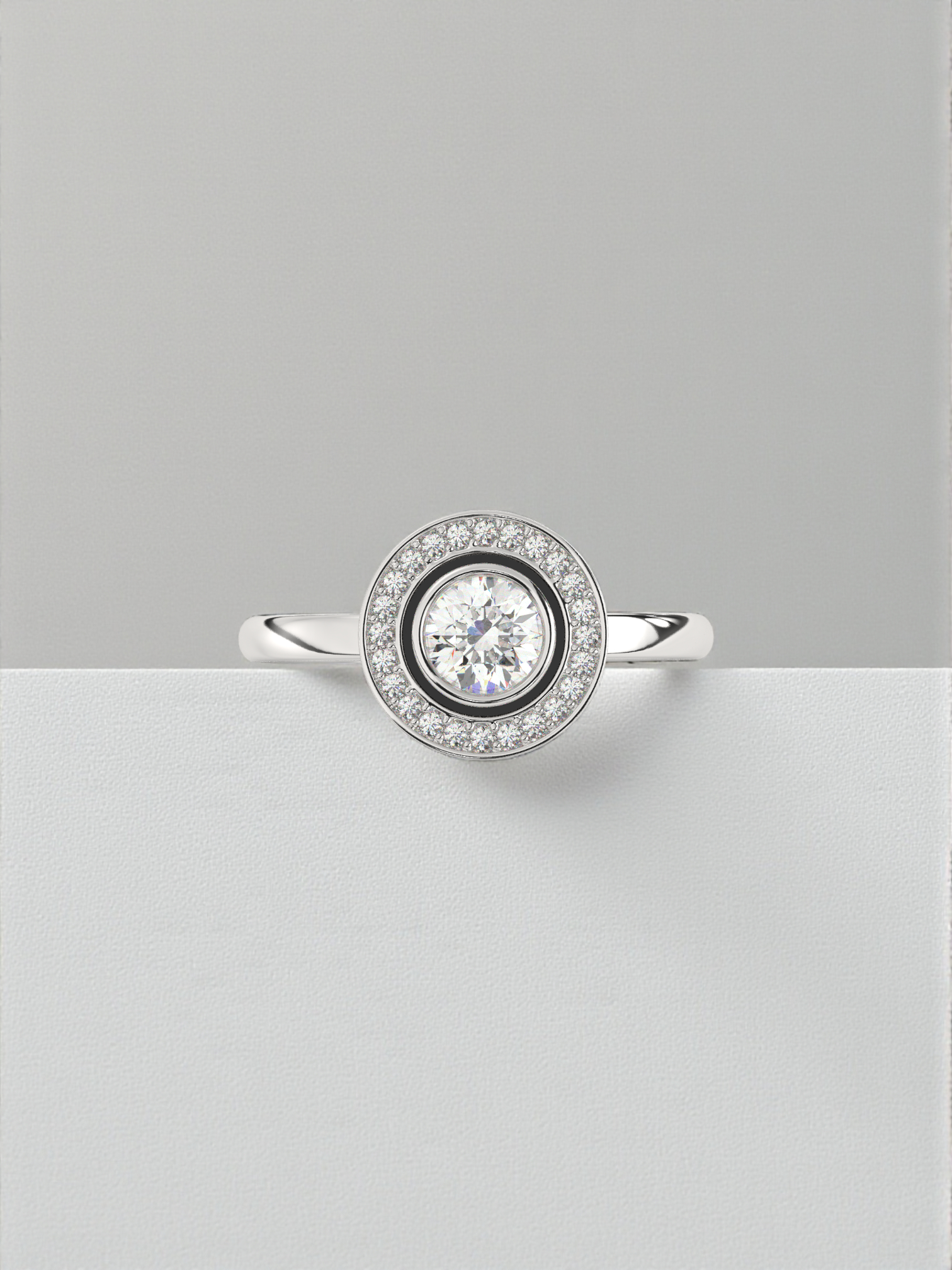 Infinity Glow Solitaire Ring