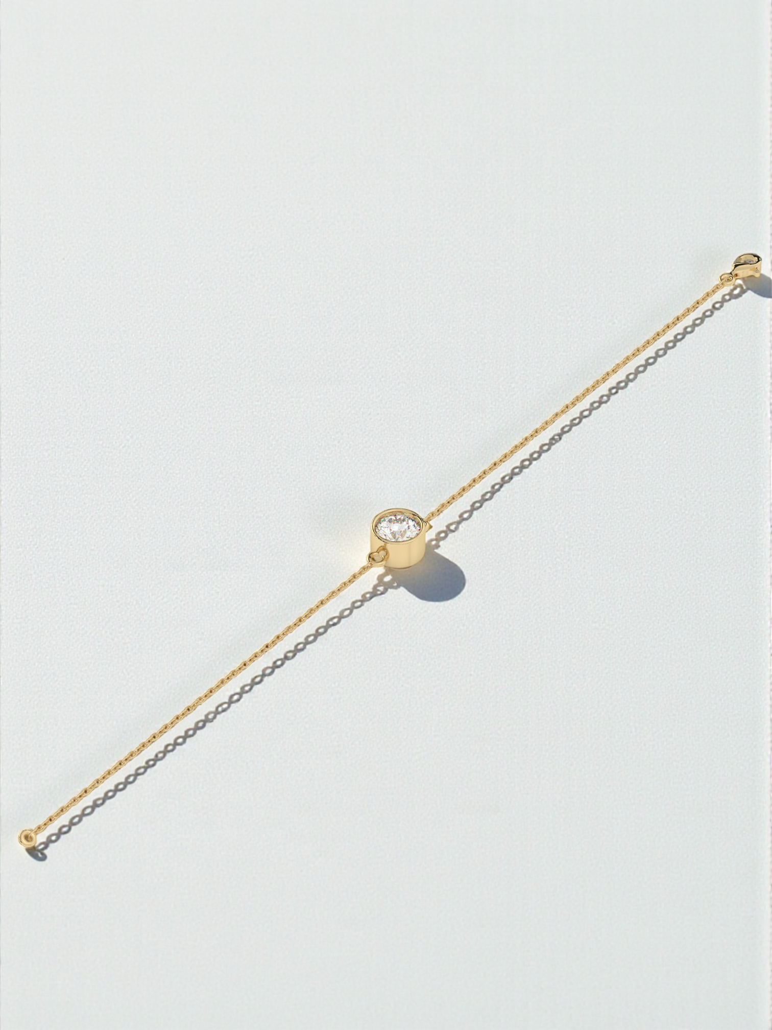 Solitaire Luxe Bracelet Round