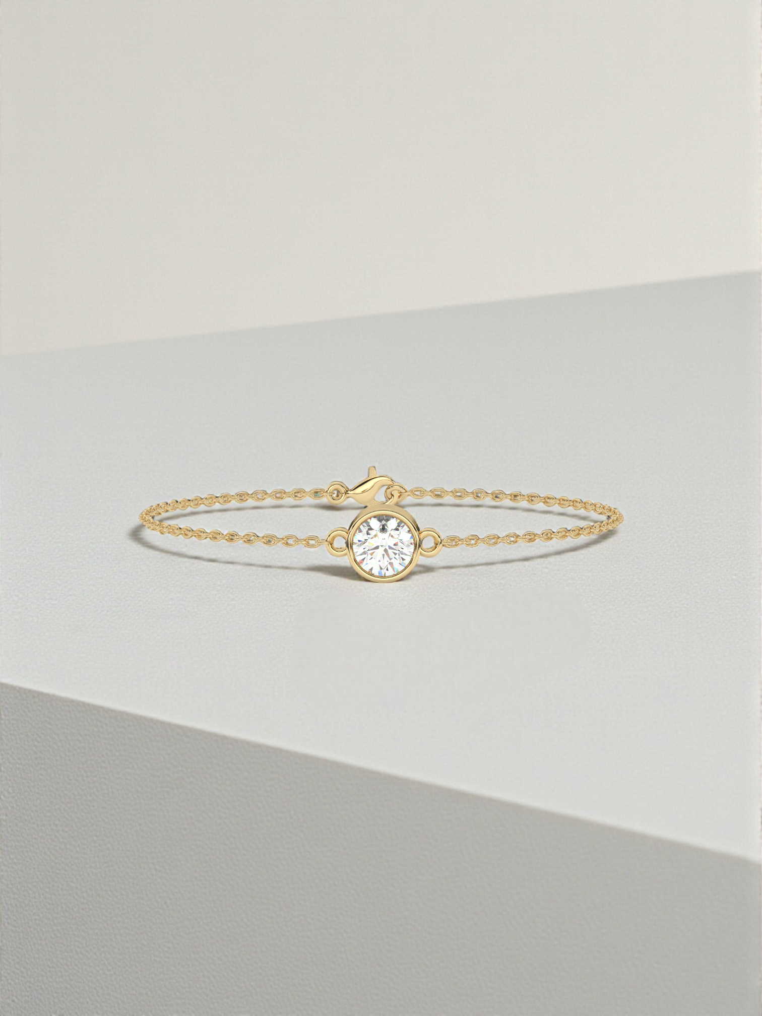 Solitaire Luxe Bracelet Round