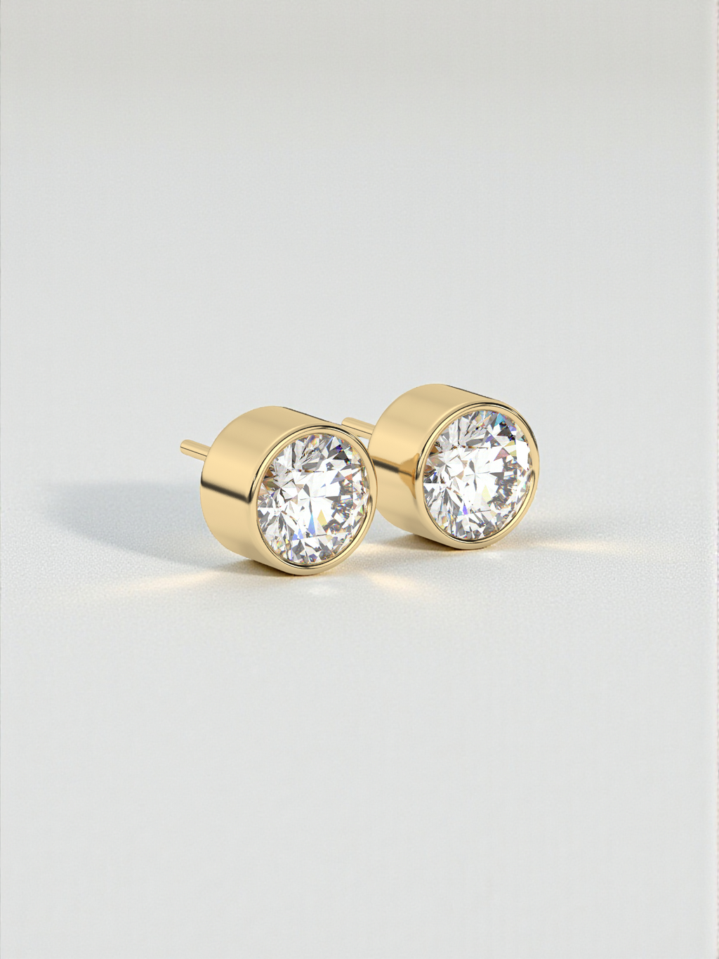 Round Solitaire Luxe Earrings