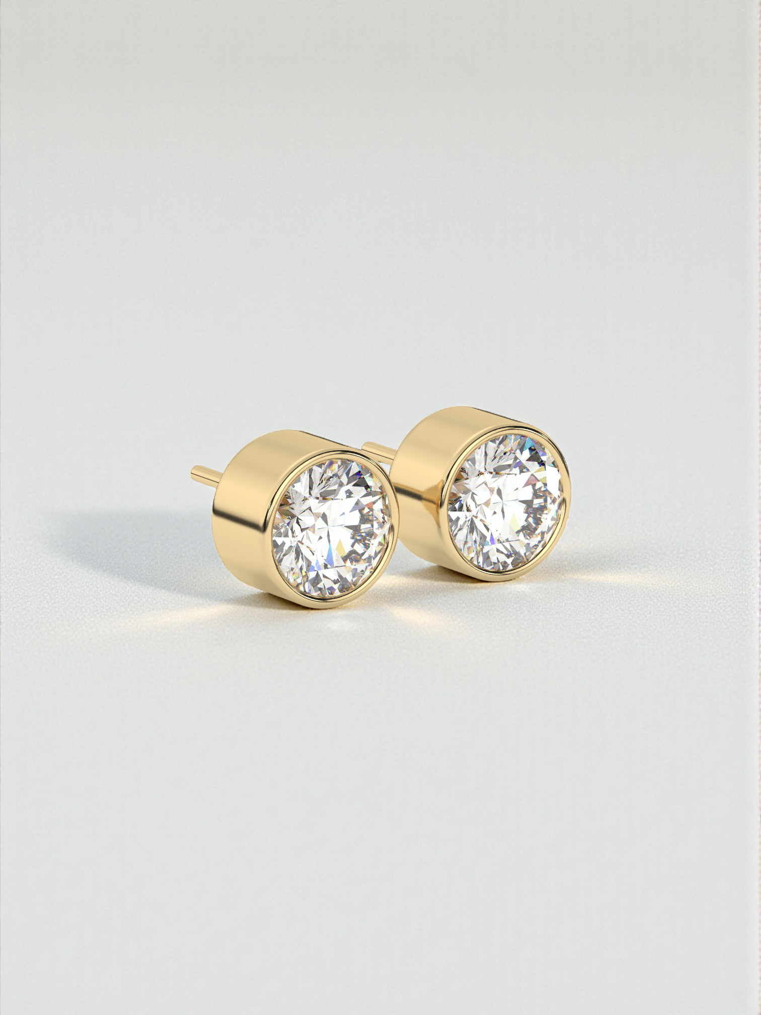Round Solitaire Luxe Earrings