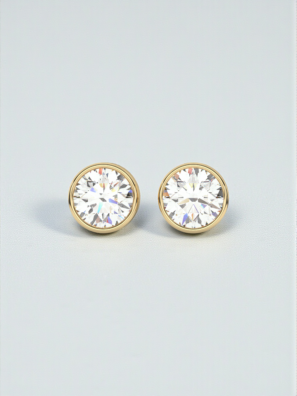 Round Solitaire Luxe Earrings
