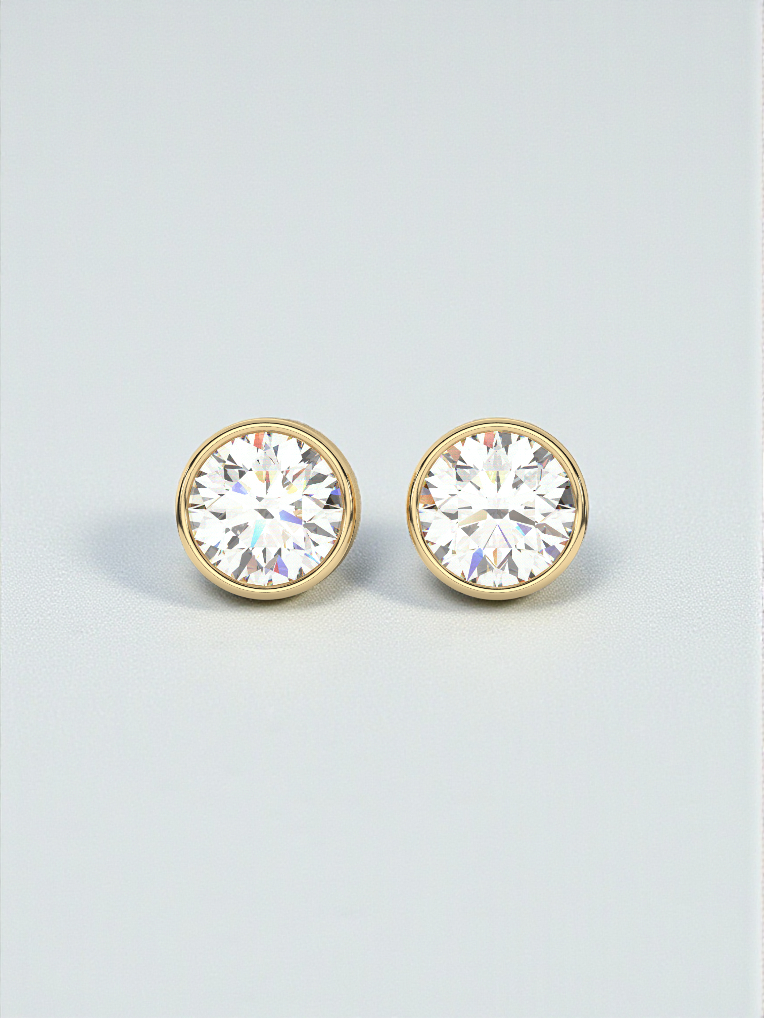 Round Solitaire Luxe Earrings